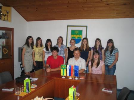 Sprejem učenih glav Občine Škocjan